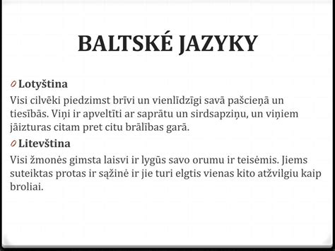 Baltské jazyky